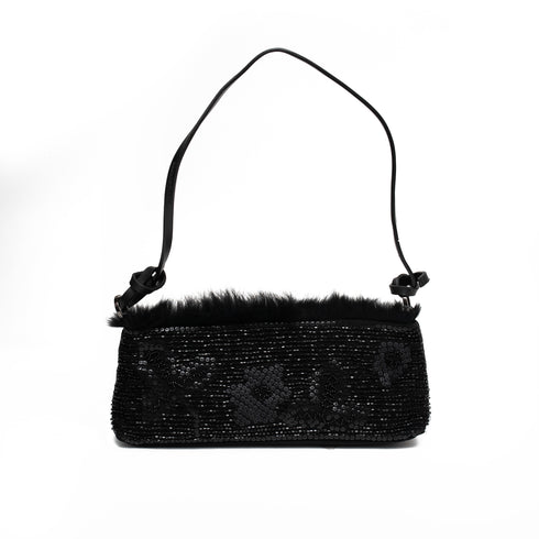 Βραδινό τσαντάκι Roccobarocco ROBS35503 μαύρο